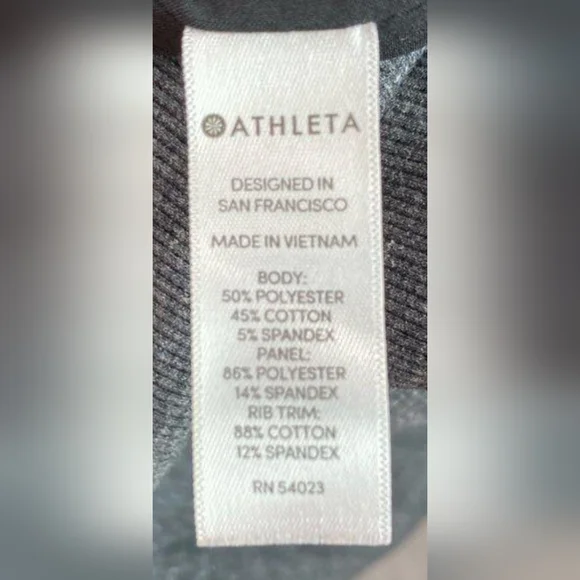 Athleta Fitted Victory Black and Gray Hoodie Jacket Size 1X MSRP $118 - Picture 5 of 5